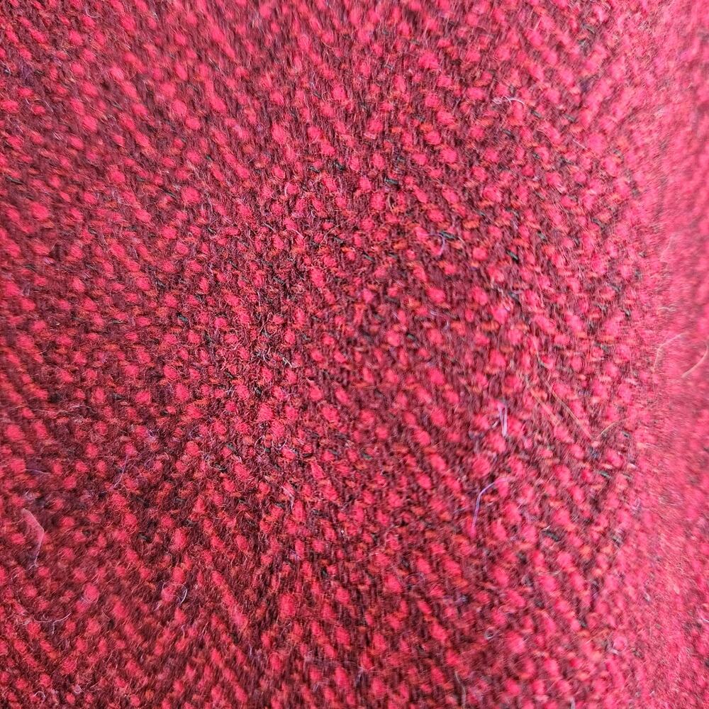 Pendleton 10 Red Herringbone Wool Button Down Bla… - image 4